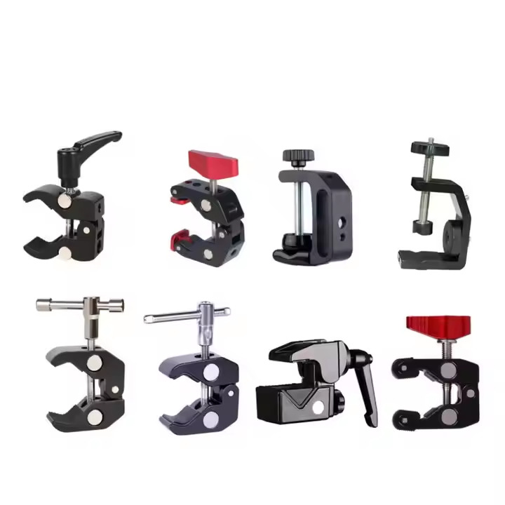 Q-clip U-shaped desktop tube clip multi-functional Super Clamp For DSLR Camera Studio Photography Accessories magic crab clamp