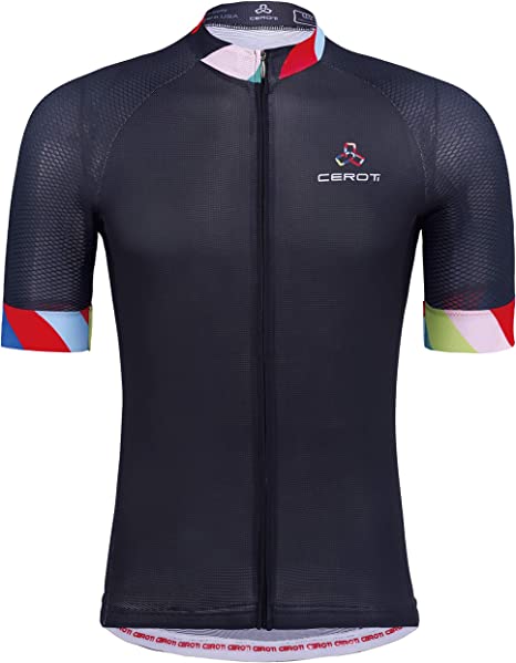 CEROTIPOLAR Snug Fit Men AirCool Cycling Jersey Bike Shirts UPF50+,PRO Dry Fit Light Weight Fabric