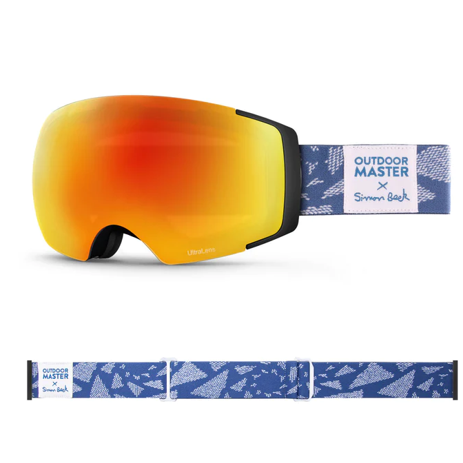 OM X Simon Beck Art Snow Goggles