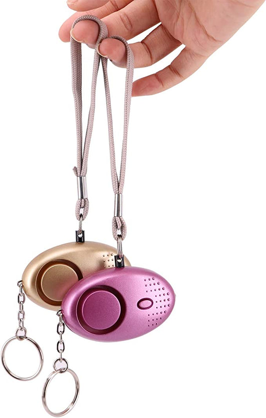 Personal Alarm for Women 140DB Emergency Self-Defense Security Alarm Keychain with LED Light for Women Kids and Elders-2 Pack