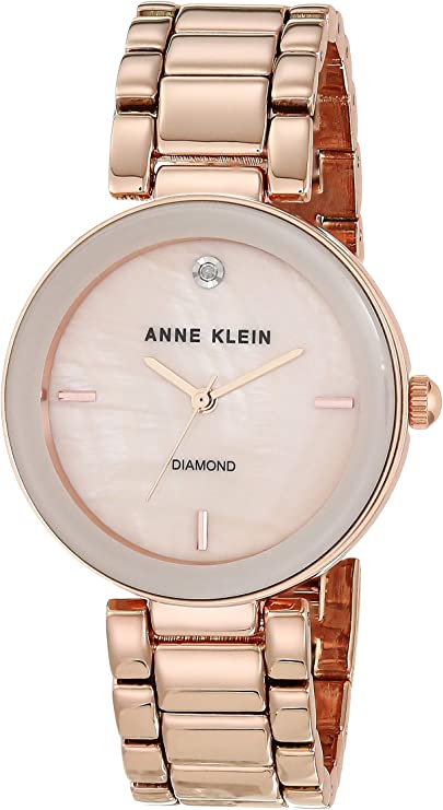 Anne Klein Women's Genuine Diamond Dial Bracelet Watch